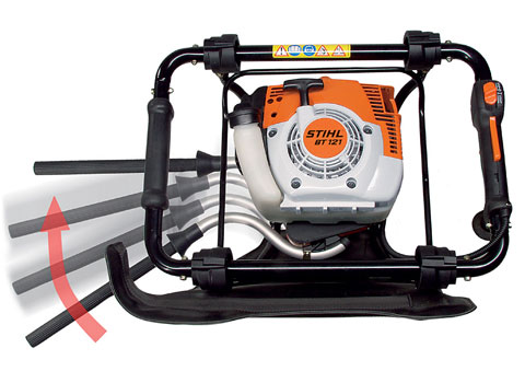 freno automatico quickstop hoyadora stihl bt130